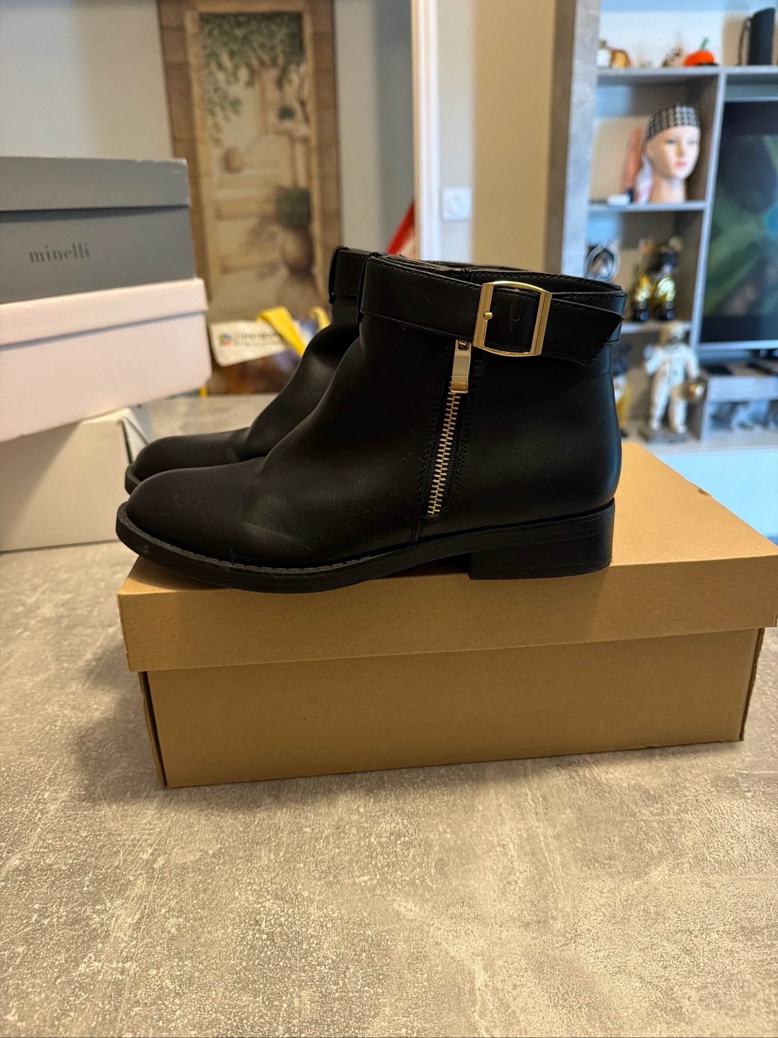 Bottine noir Anna field taille 38 très bon état – photo 4
